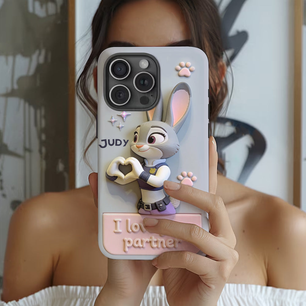 I Love You - Personalized Couple Full Print Phone Case