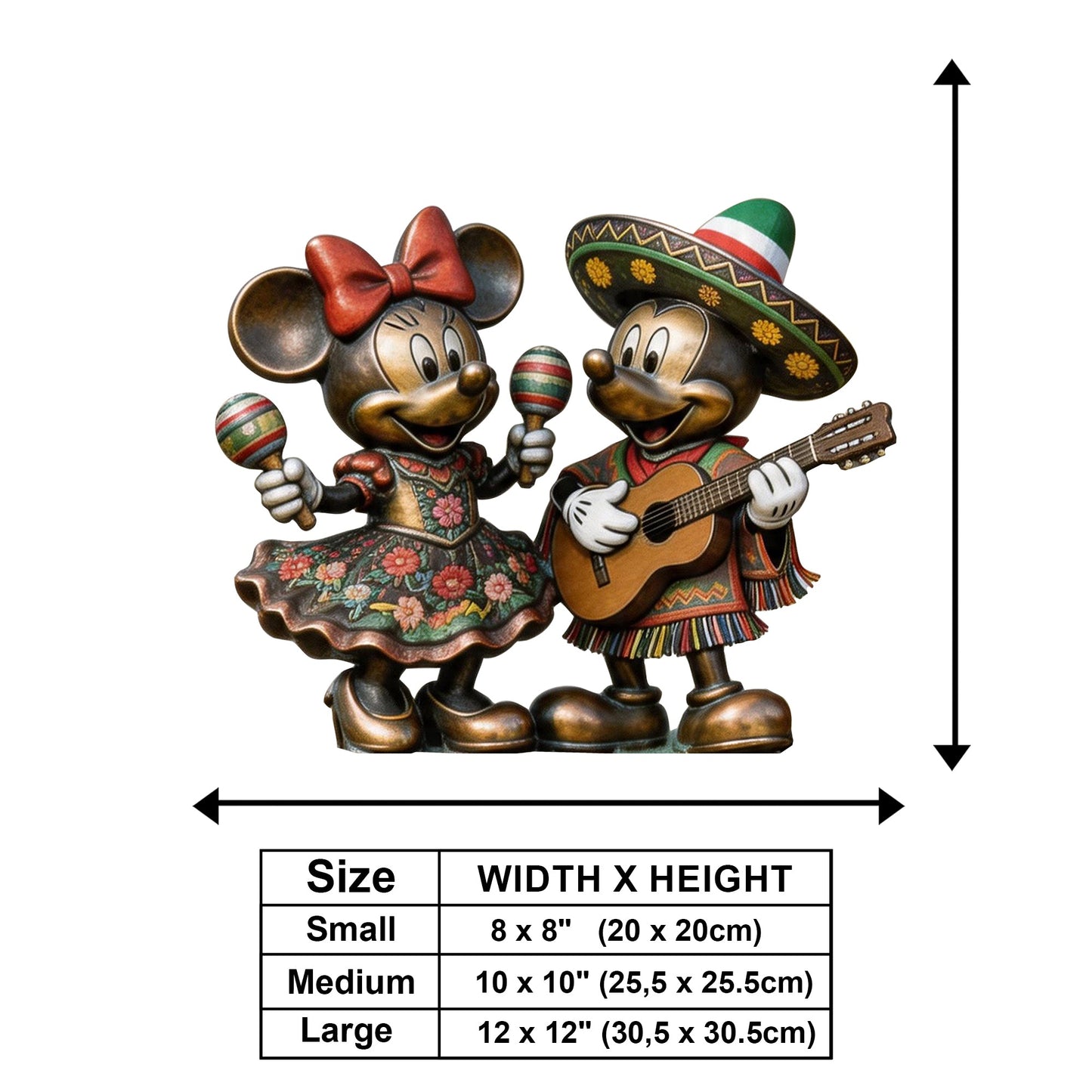 Cinco De Mayo Fiesta Mouse Ears - Personalized Mouse Wooden Wall Mount Sign