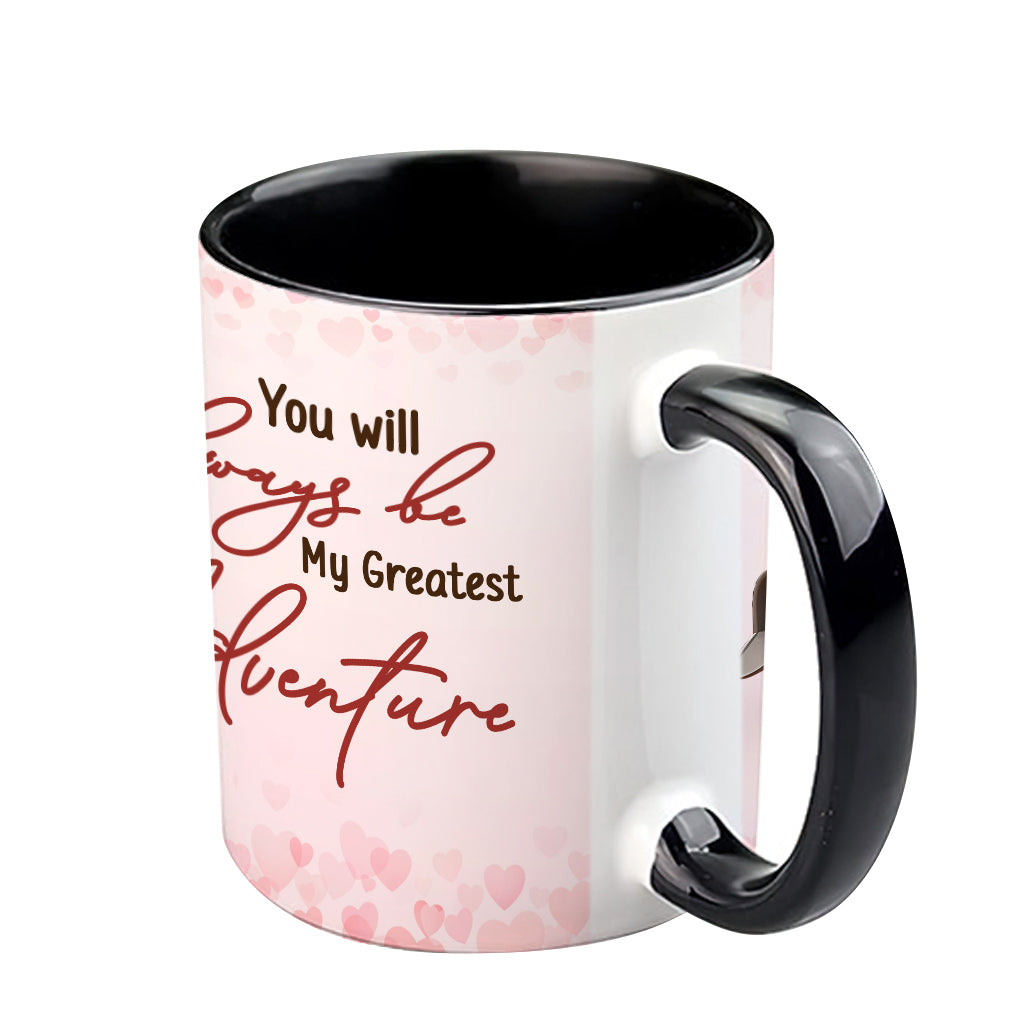 You Are My Greatest Adventure - Personalized Mouse Accent Mug