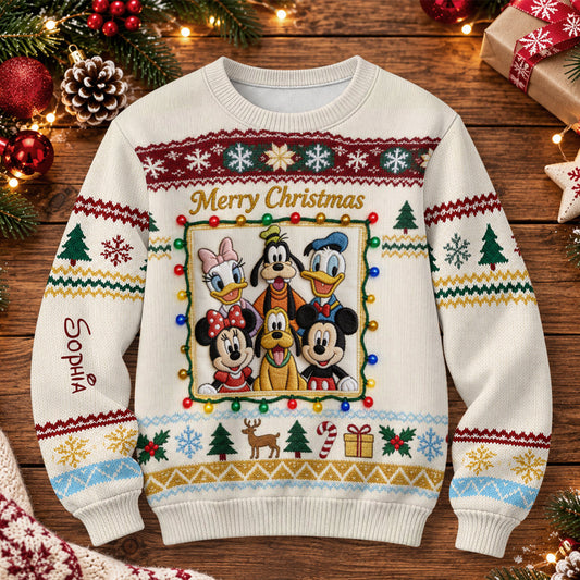 Magical Christmas - Personalized Mouse Light Up Sweater