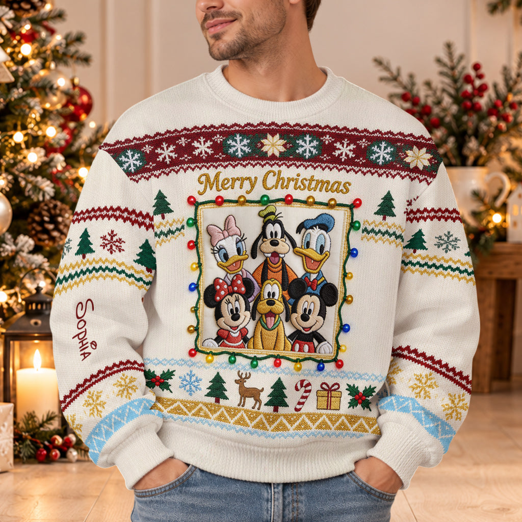 Magical Christmas - Personalized Mouse Light Up Sweater