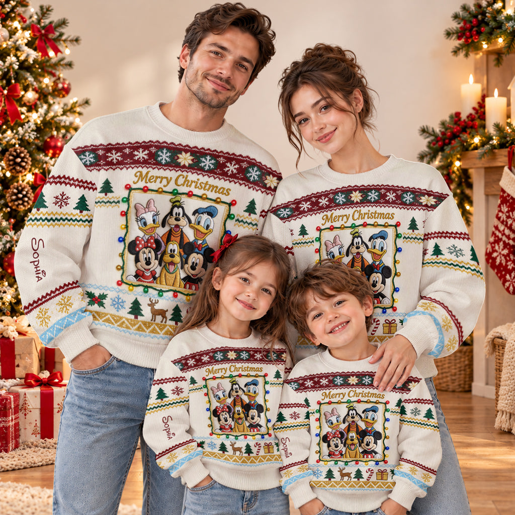 Magical Christmas - Personalized Mouse Light Up Sweater