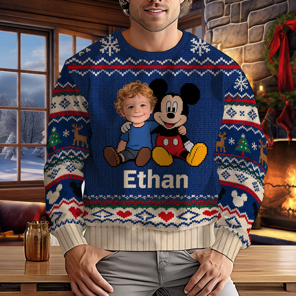 Kid's Friends - Personalized Mouse Ugly Sweater