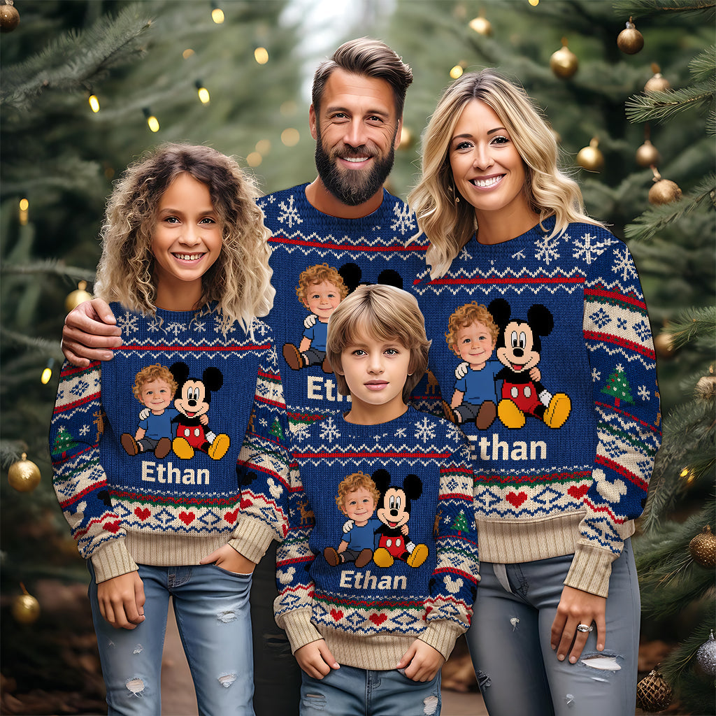 Kid's Friends - Personalized Mouse Ugly Sweater