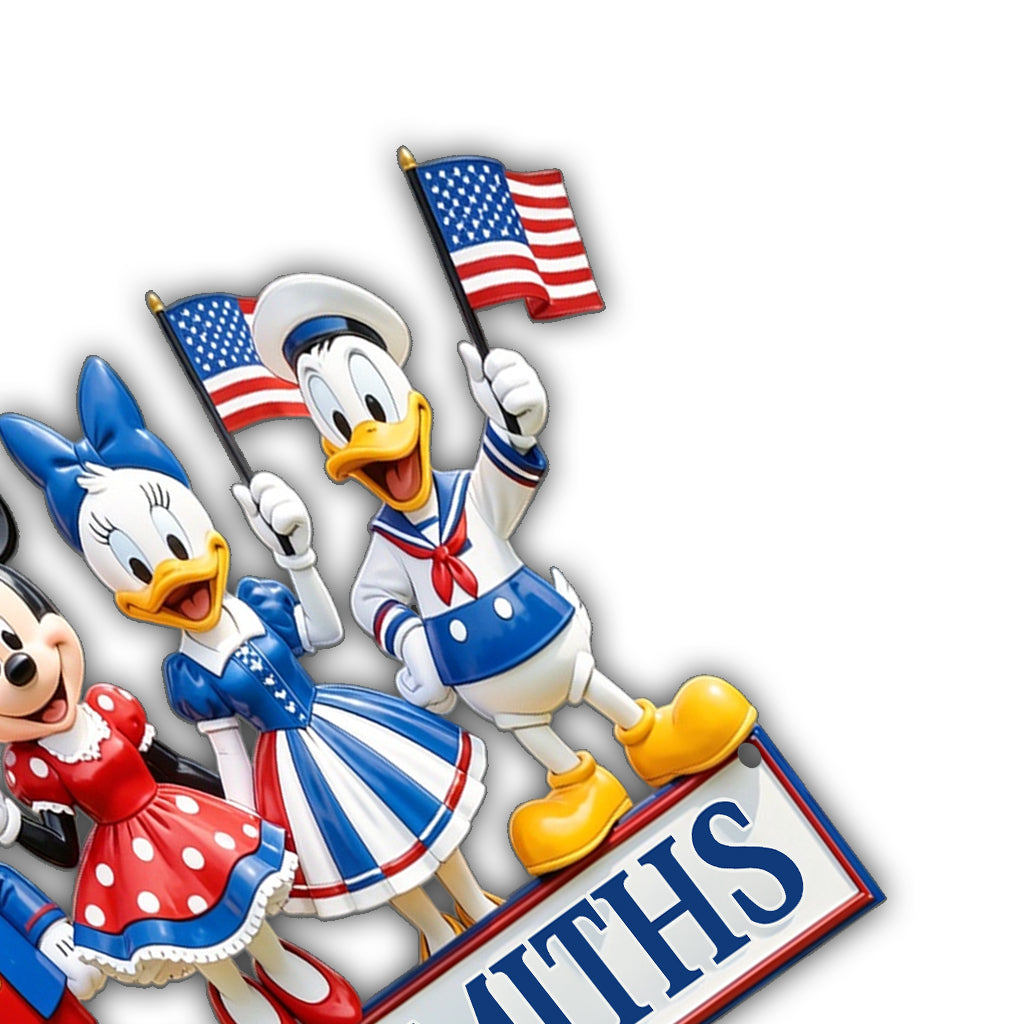 Magical Mouse Ears Independence Day Decoration - Personalized Mouse Acrylic Stake & Metal Sign