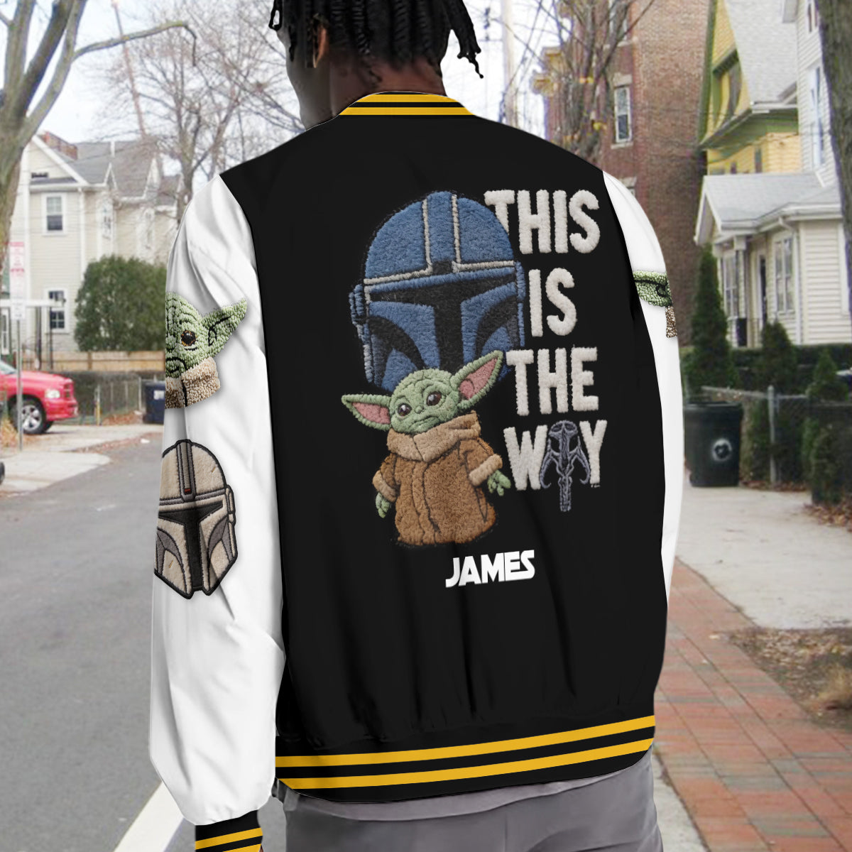 This Is The Way - Personalized The Force Varsity Jacket
