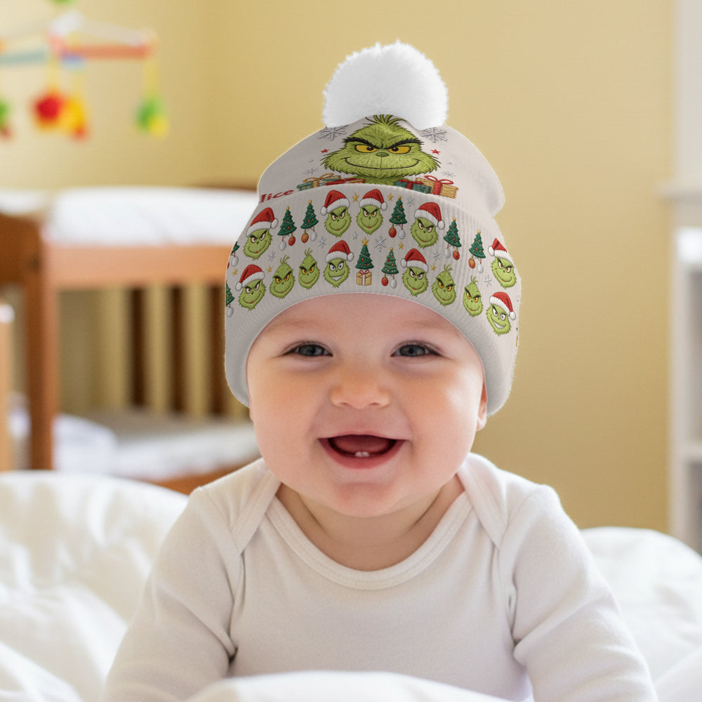 Merry Grinchmas - Personalized Stole Christmas Beanie Hat
