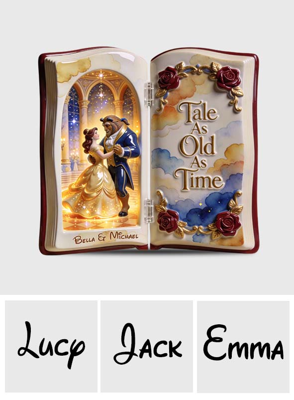 Tale As Old As Time - Personalized Beauty And The Beast Acrylic Diptych