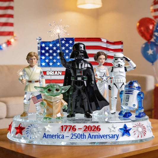 USA 250 Years Of Freedom - Personalized The Force Custom Shaped Acrylic Plaque