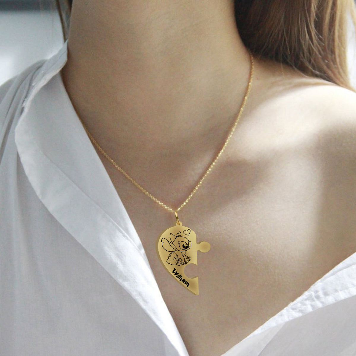 I'm Yours No Returns Or Refunds - Personalized Ohana Matching Pendant Necklace