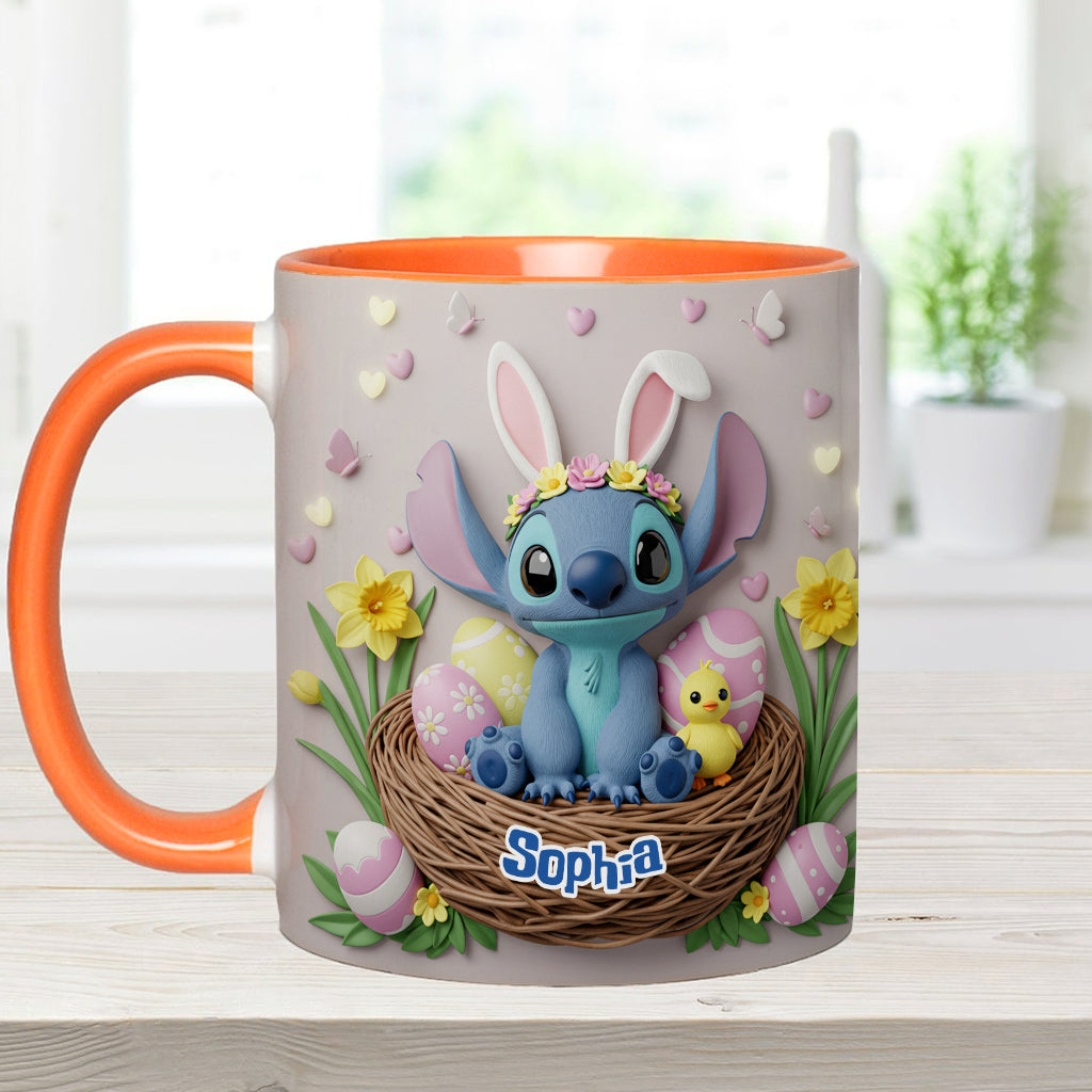 Happy Easter - Personalized Ohana Accent Mug