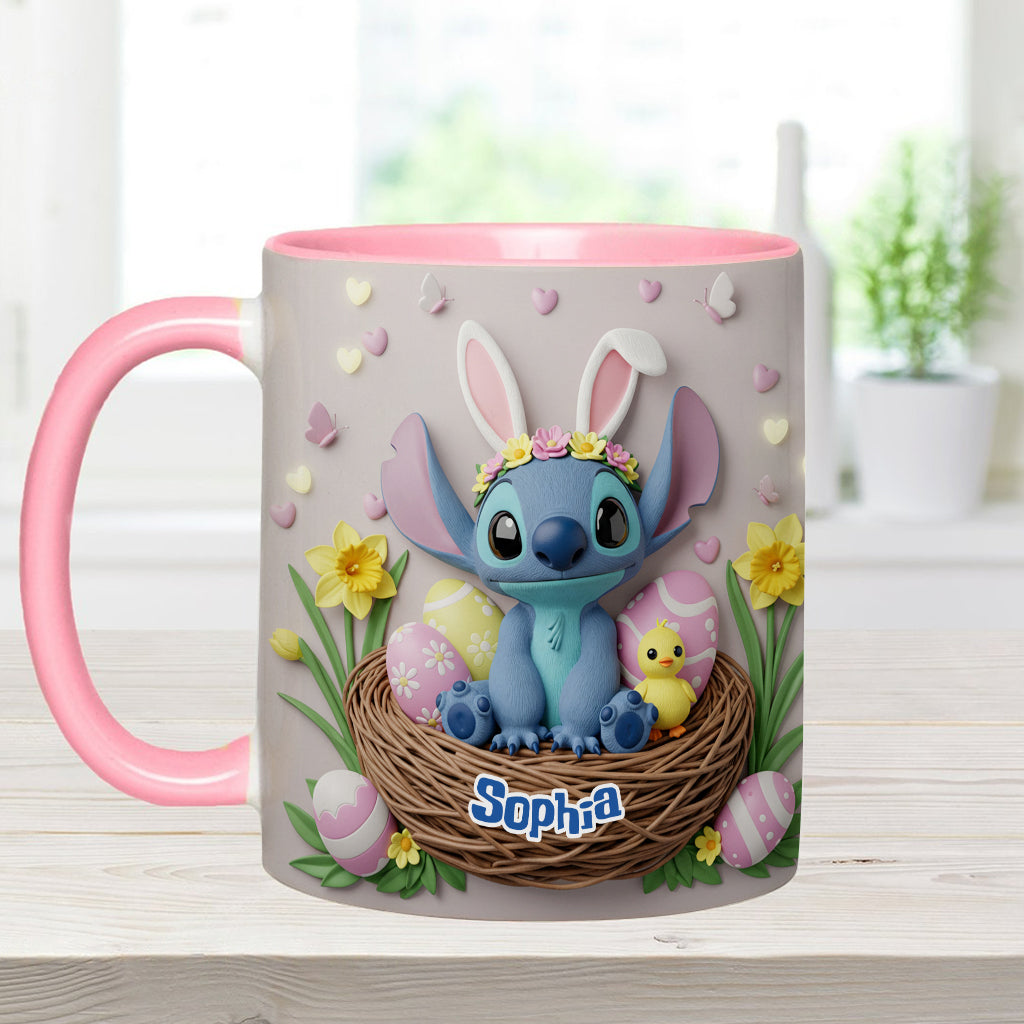 Happy Easter - Personalized Ohana Accent Mug
