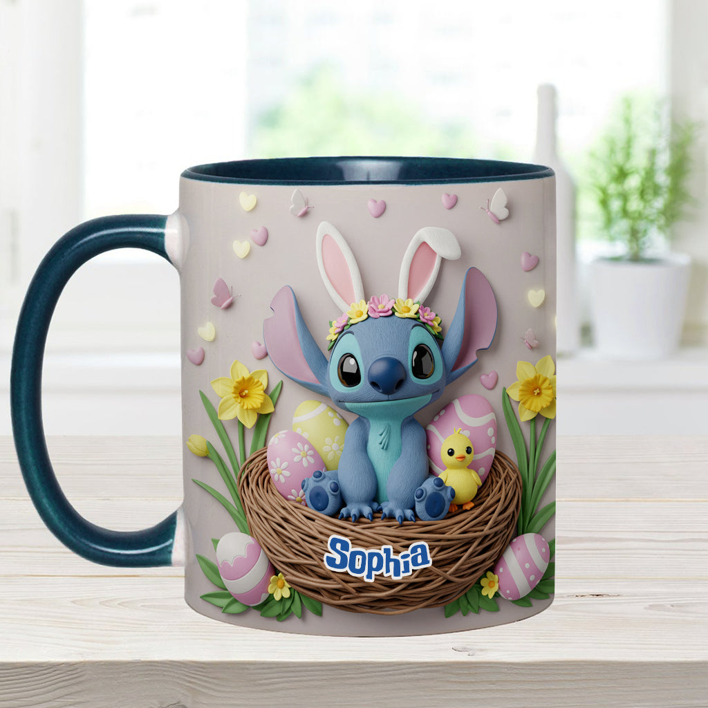 Happy Easter - Personalized Ohana Accent Mug