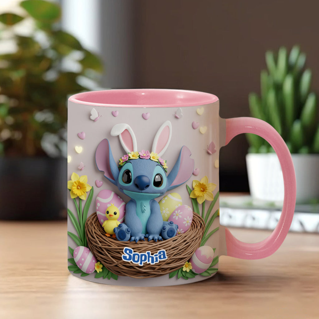 Happy Easter - Personalized Ohana Accent Mug