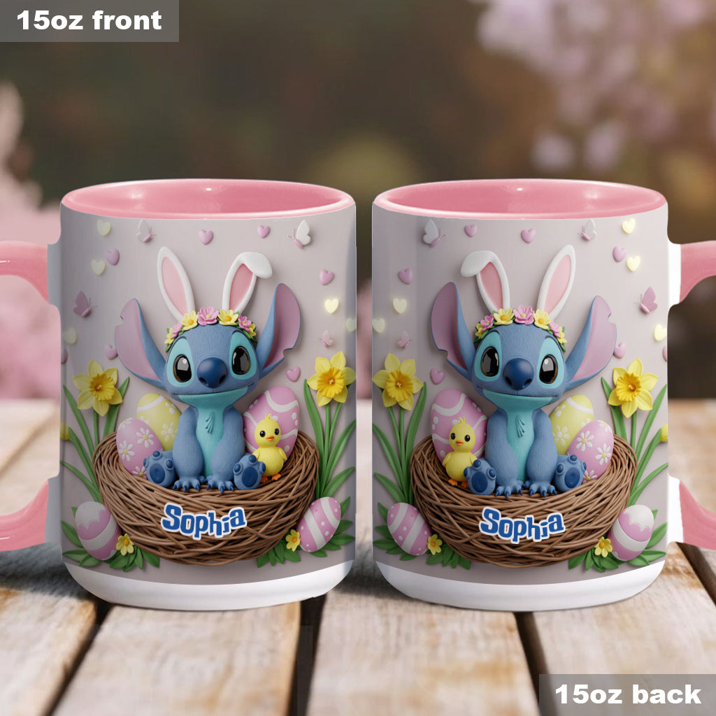 Happy Easter - Personalized Ohana Accent Mug