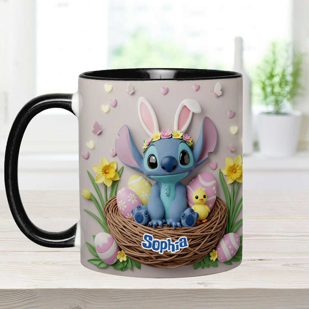 Happy Easter - Personalized Ohana Accent Mug