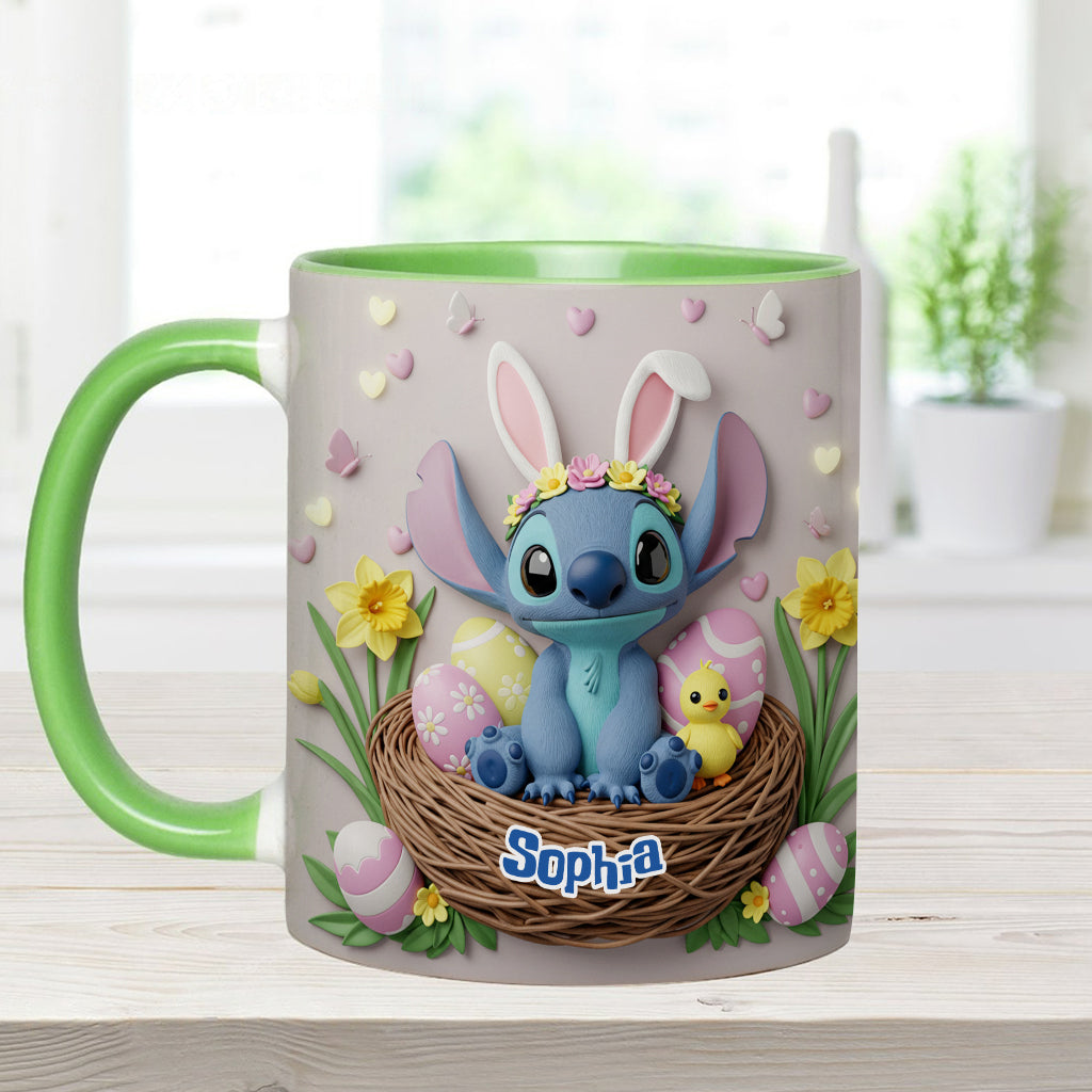 Happy Easter - Personalized Ohana Accent Mug