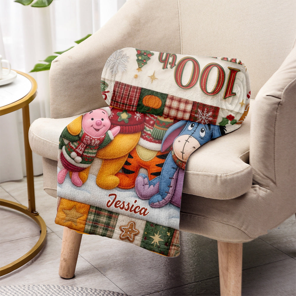 100th Anniversary - Personalized Yellow Bear Blanket