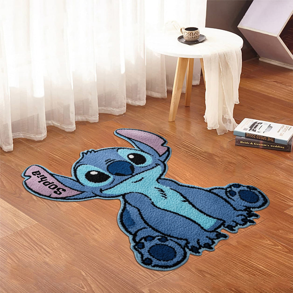 Ohana Means Family - Personalized Ohana Shaped Doormat/ Rug