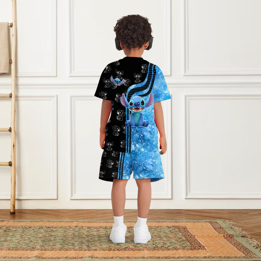 Ohana Summer Vibe - Personalized Ohana Kid T-shirt & Shorts