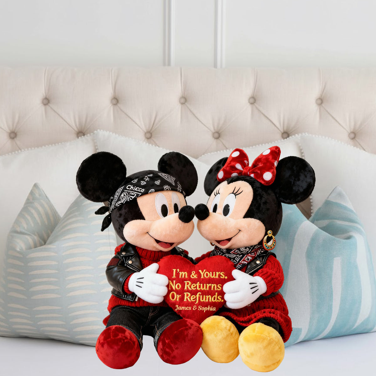 You & Me We Got This - Personalized Mouse Faux Fur Shaped Pillow