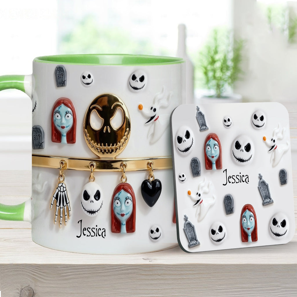 The Nightmare - Personalized Nightmare Accent Mug & Coaster