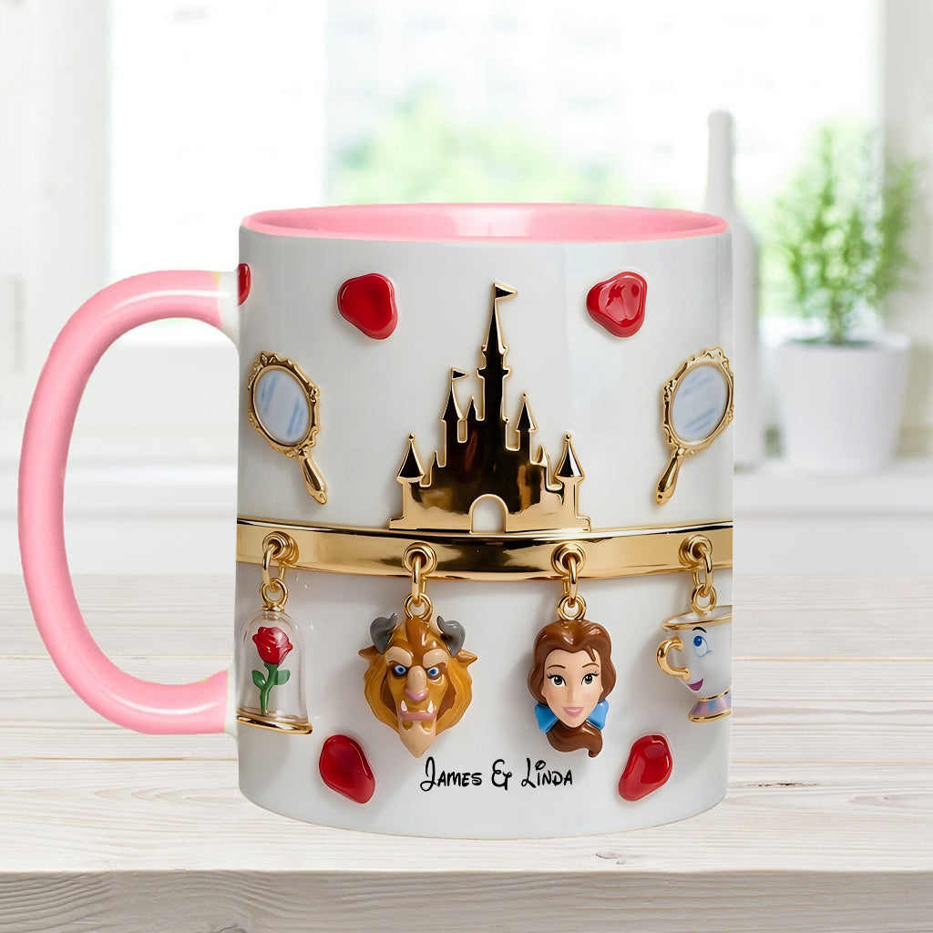 Tale As Old As Time Perfect Gift For Couple - Personalized Couple Accent Mug & Coaster