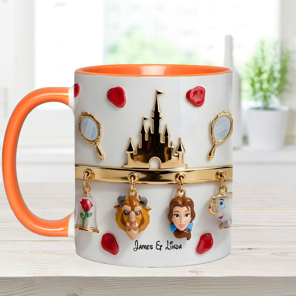 Tale As Old As Time Perfect Gift For Couple - Personalized Couple Accent Mug & Coaster