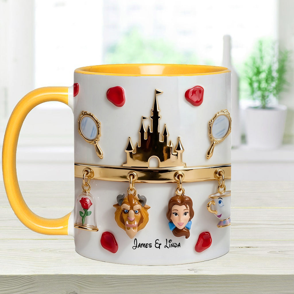 Tale As Old As Time Perfect Gift For Couple - Personalized Couple Accent Mug & Coaster