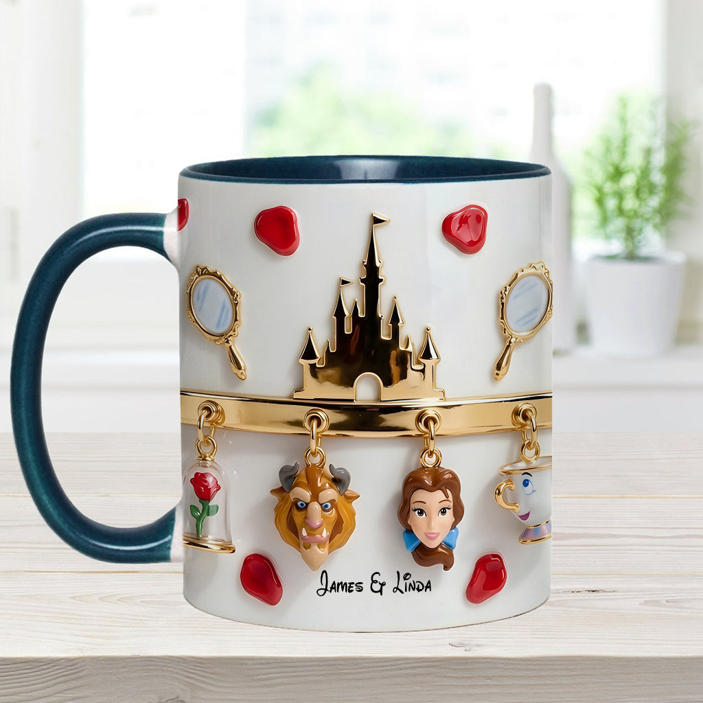 Tale As Old As Time Perfect Gift For Couple - Personalized Couple Accent Mug & Coaster