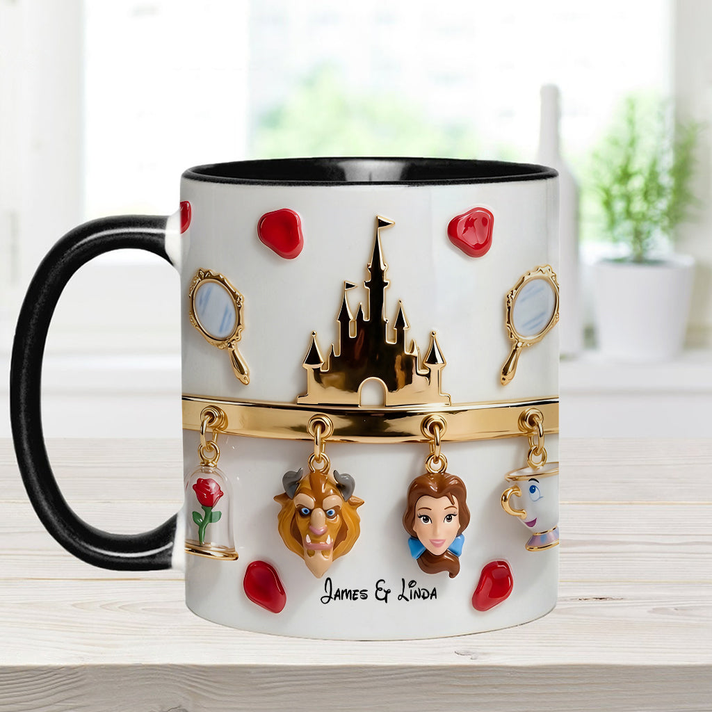 Tale As Old As Time Perfect Gift For Couple - Personalized Couple Accent Mug & Coaster