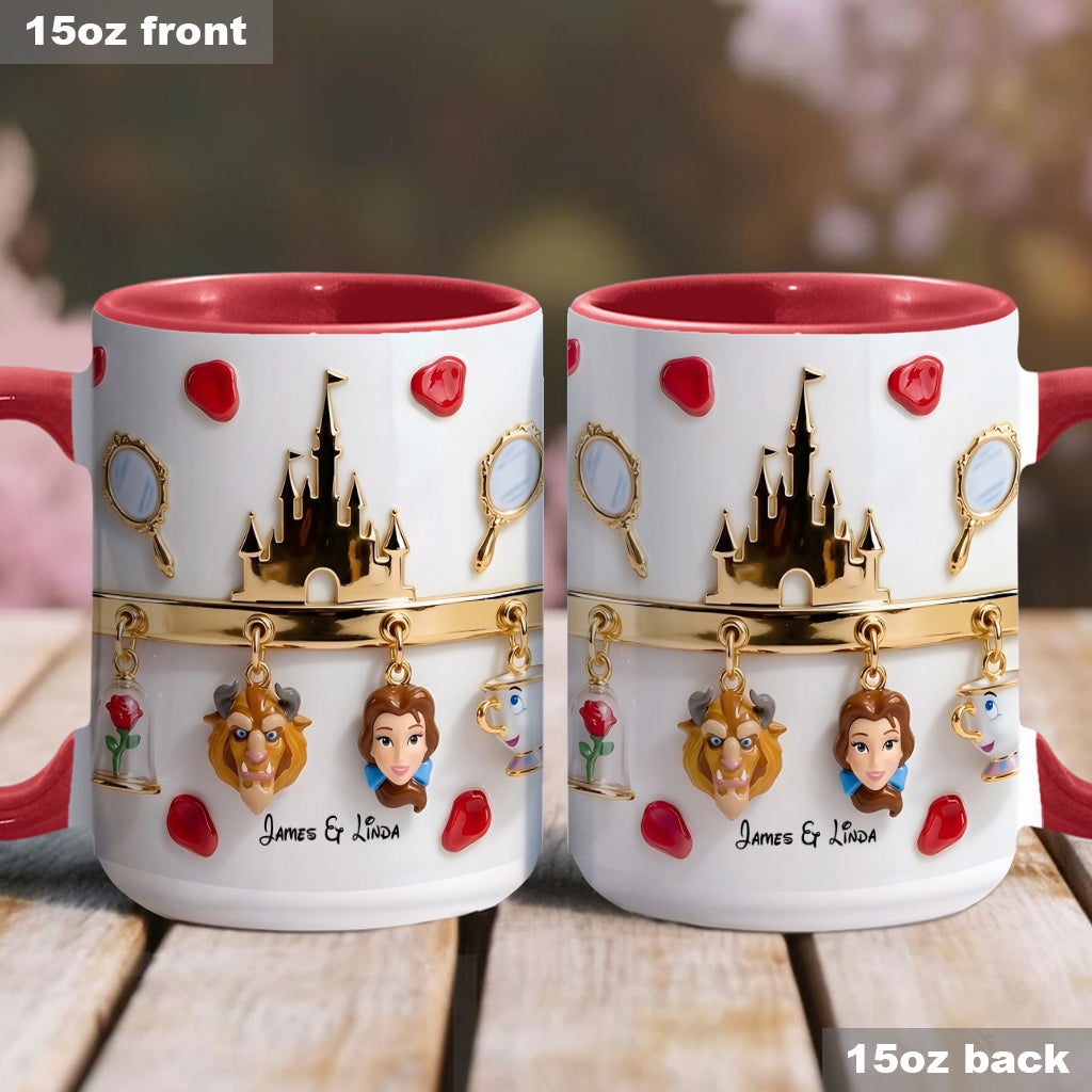 Tale As Old As Time Perfect Gift For Couple - Personalized Couple Accent Mug & Coaster
