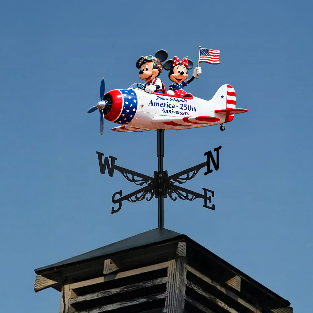 Happy Couple - Personalized Mouse Weather Vane