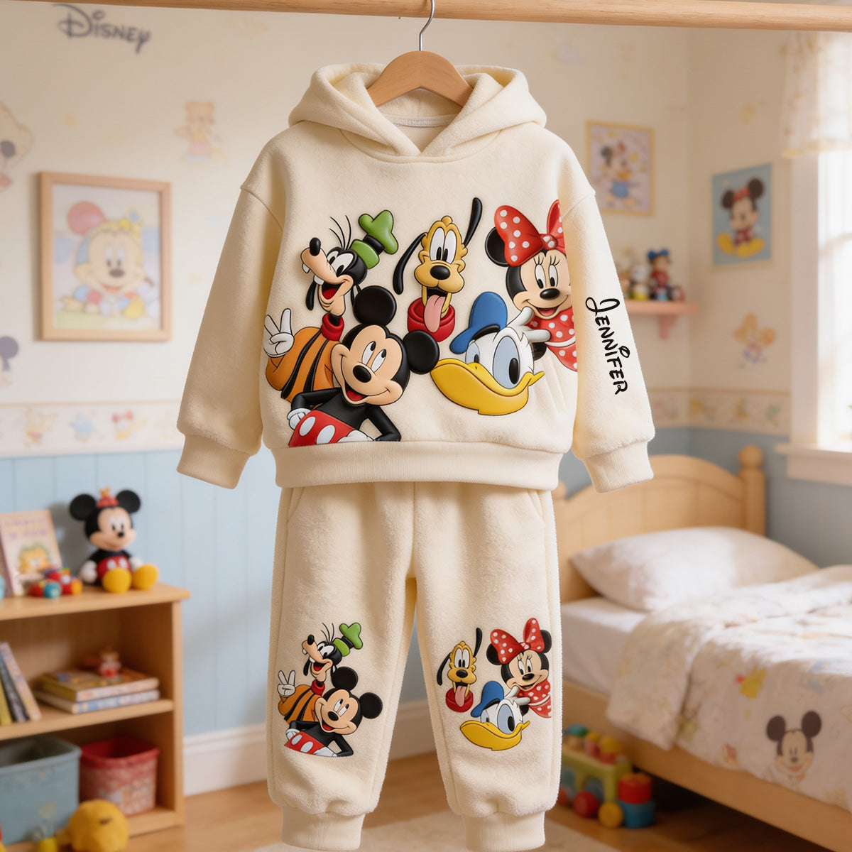Magic Friends - Personalized Mouse Kid Hoodie & Kid Jogger Sweatpants