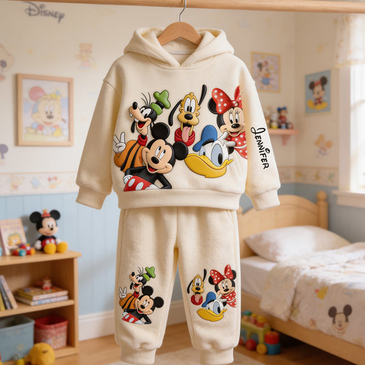 Magic Friends - Personalized Mouse Kid Hoodie & Kid Jogger Sweatpants