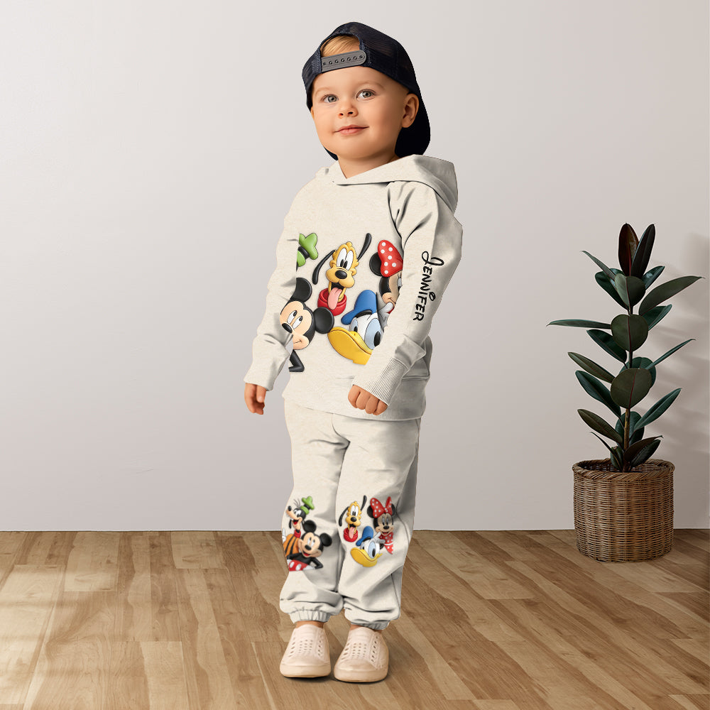 Magic Friends - Personalized Mouse Kid Hoodie & Kid Jogger Sweatpants
