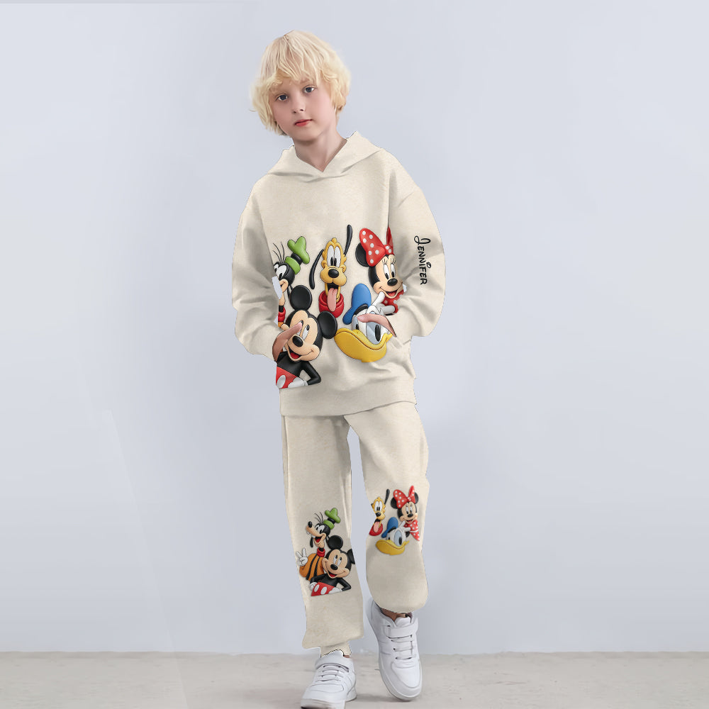 Magic Friends - Personalized Mouse Kid Hoodie & Kid Jogger Sweatpants