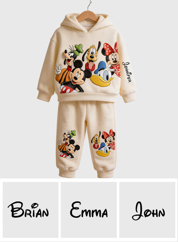 Magic Friends - Personalized Mouse Kid Hoodie & Kid Jogger Sweatpants