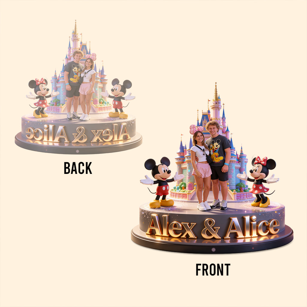 Family Disneyland Trip - Personalized Family Custom Shaped Acrylic Plaque
