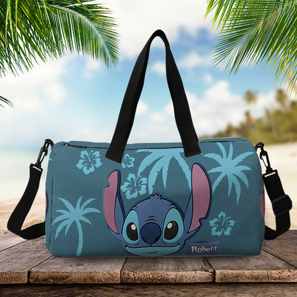 Ohana Alien Custom Name - Personalized Ohana Duffle Bag