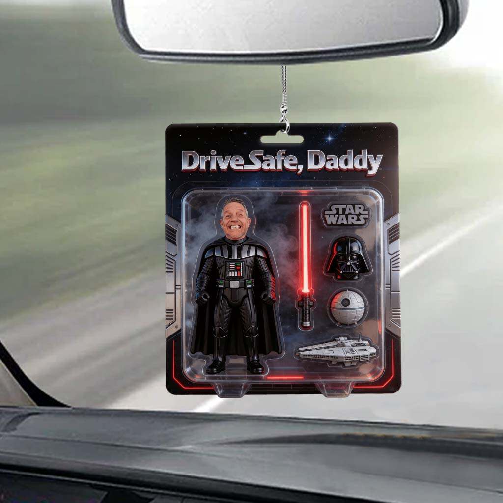 Gift for Dad, Best Dad In The Galaxy, Drive Safe Dad - Personalized The Force Car Ornament