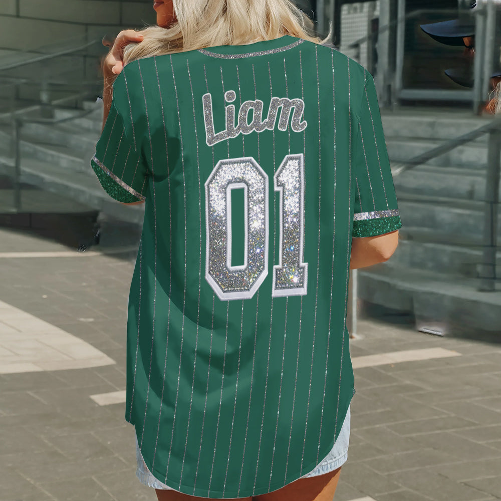 Cute Galaxy Alien - Personalized The Force Baseball Jersey