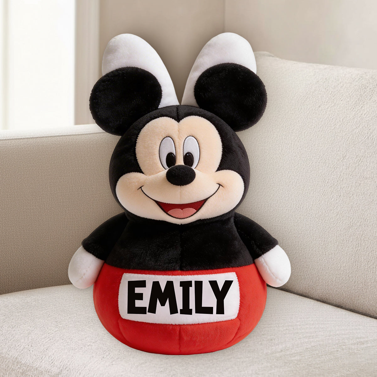 Friends Easter Decor - Personalized Mouse Premium Faux Fur Pillow