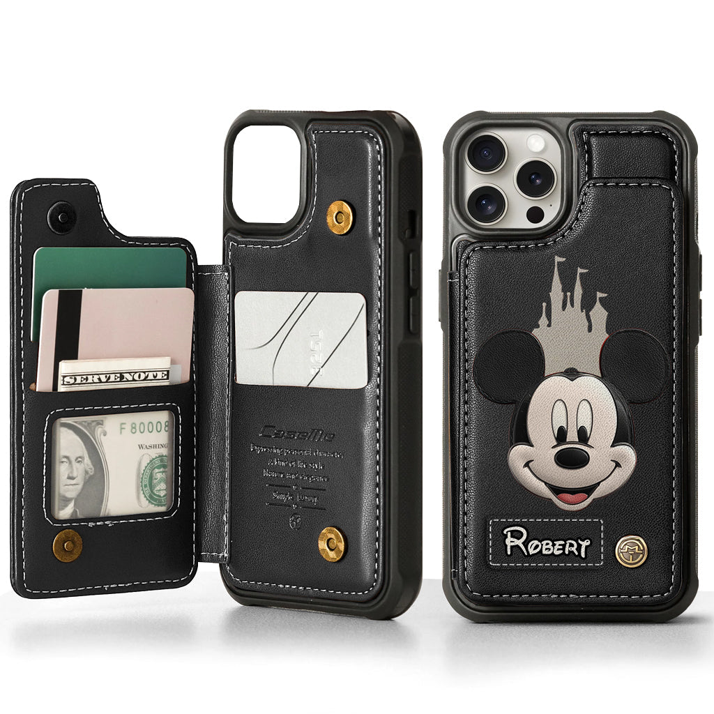 Dream Magic Custom Name - Personalized Mouse Wallet Phone Case