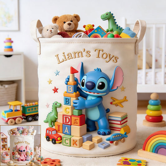 Toy Storage Basket - Personalized Ohana Storage Basket