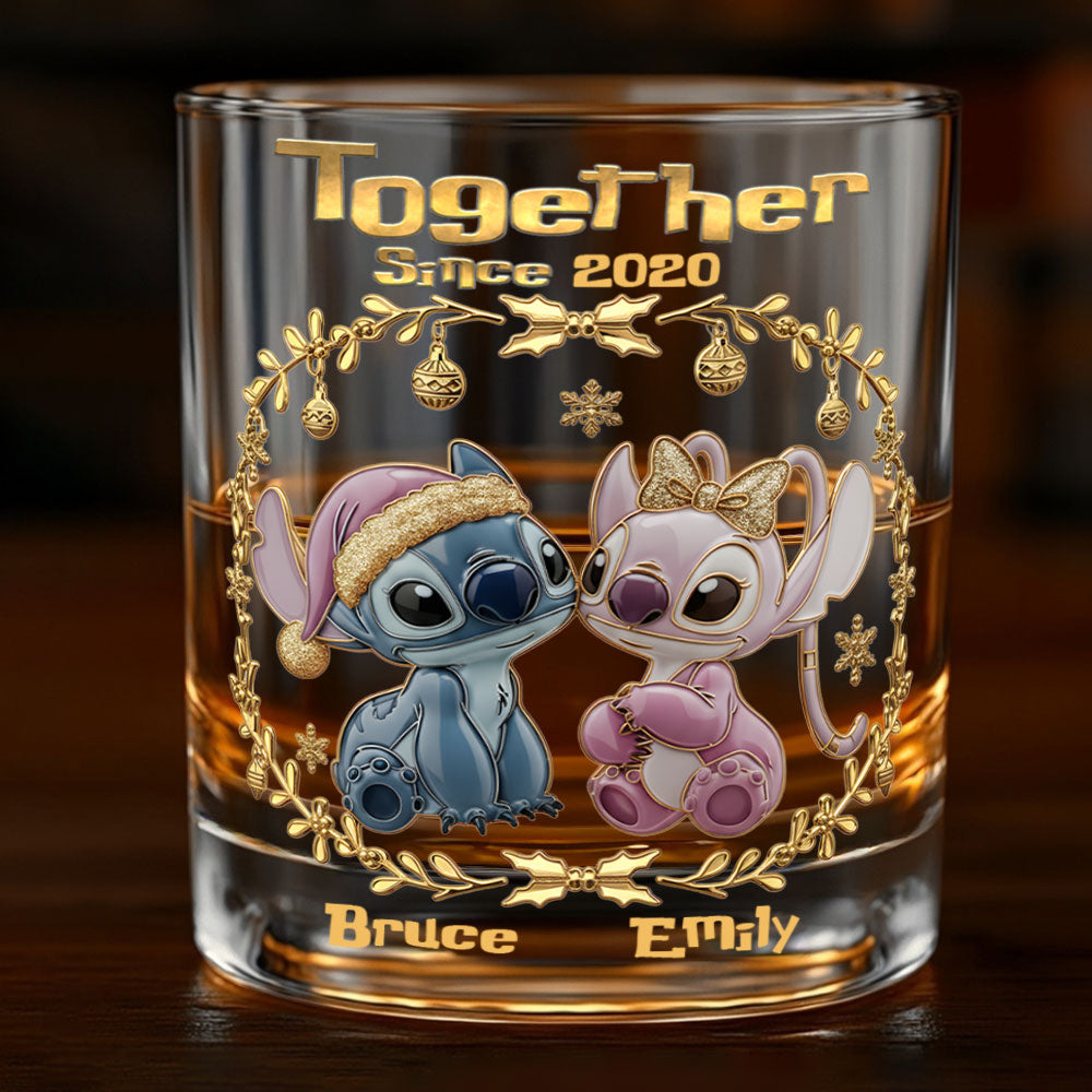 Together Since - Personalized Ohana Whiskey Glass