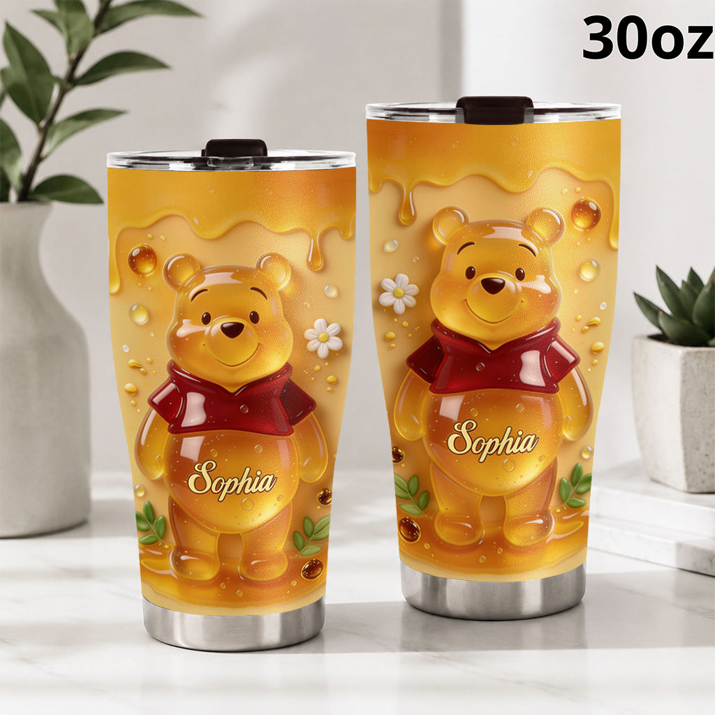 Cute Jelly Bear - Personalized Yellow Bear Tumbler