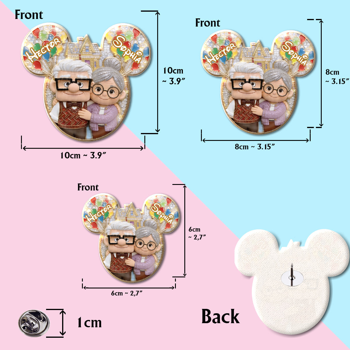 My Greatest Adventure - Personalized Up Movie Couple Pin