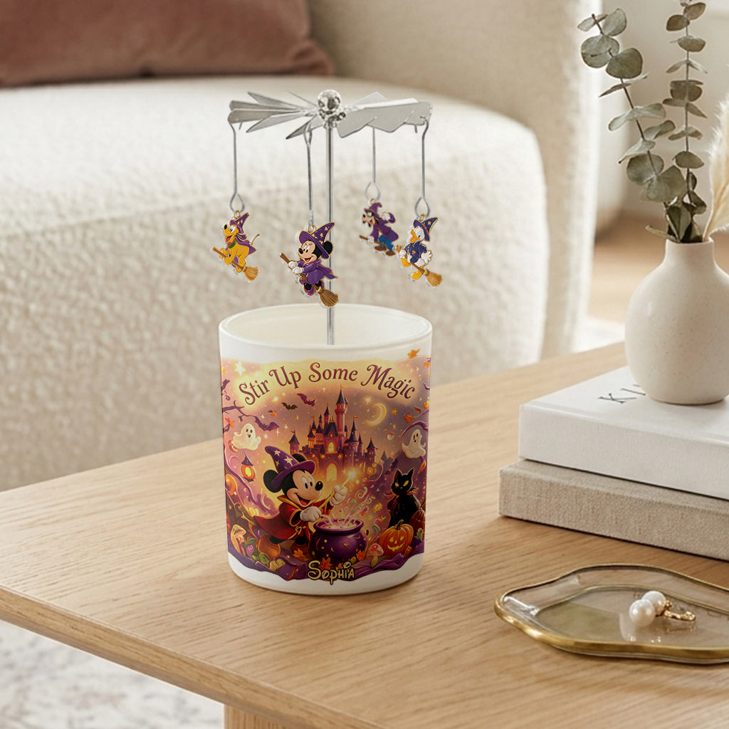 Magical Night - Personalized Mouse Spinning Candle Holder