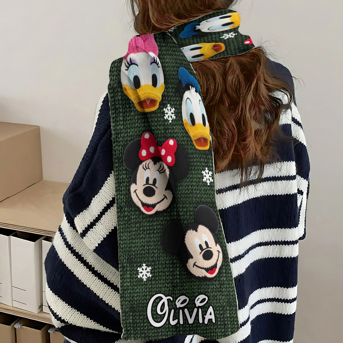 Magical Friends - Personalized Mouse Knitted Scarf